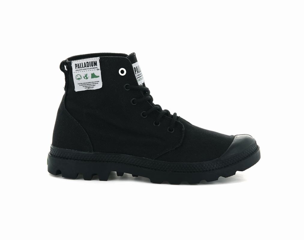 Palladium Pampa Hi Organic Damen Stiefel Schwarz ||628504-ZXF||